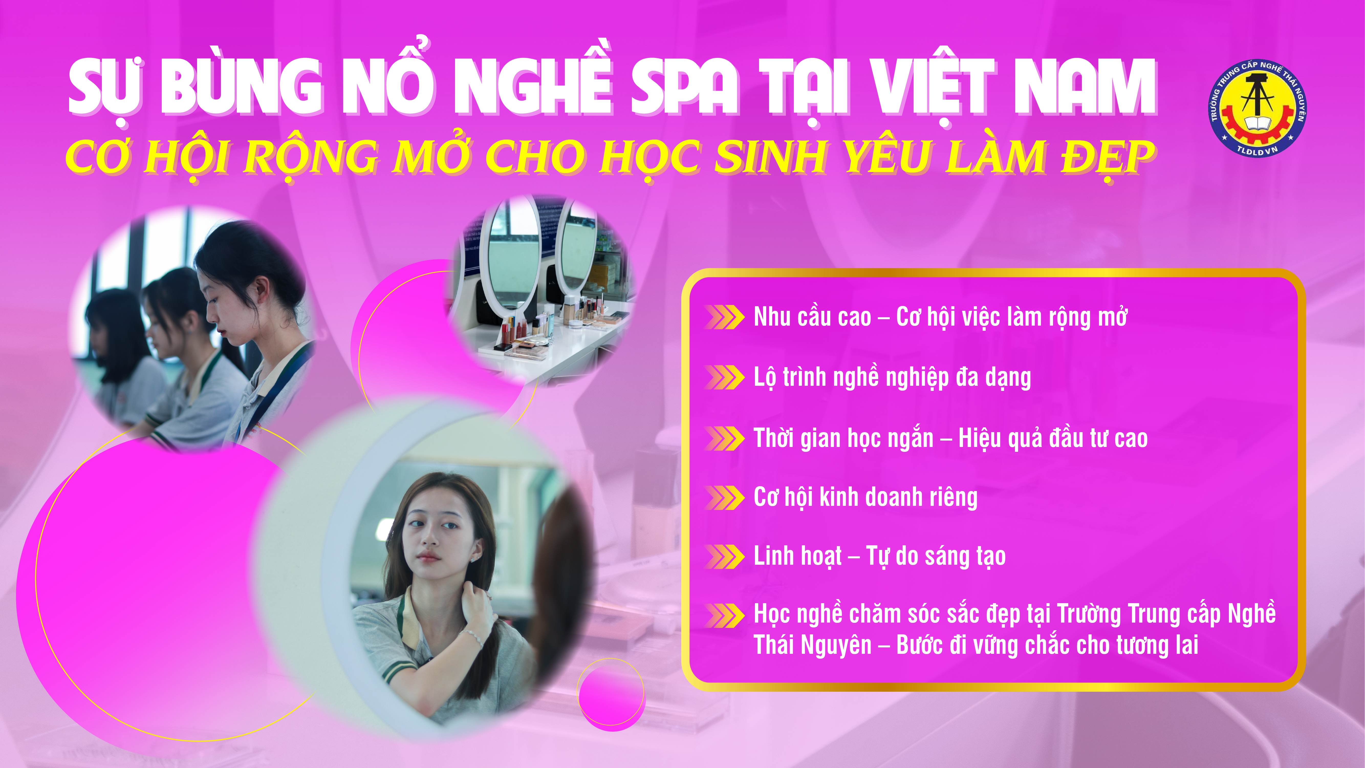 SỰ BÙNG NỔ NGHỀ SPA TẠI VIỆT NAM: CƠ HỘI RỘNG MỞ CHO HỌC SINH YÊU LÀM ĐẸP