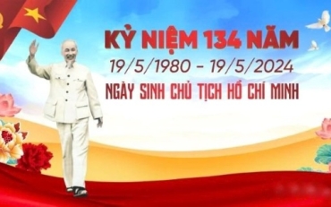 THI ĐUA LẬP THÀNH TÍCH CHÀO MỪNG 134 NĂM NGÀY SINH NHẬT CHỦ TỊCH HỒ CHÍ MINH KÍNH YÊU